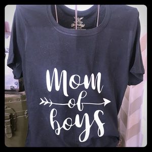 Mom of boys tee